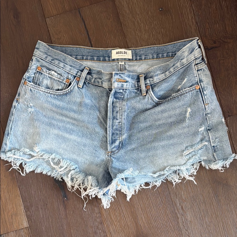 Agolde Blue Jean Shorts Classic Style Parker EUC 31